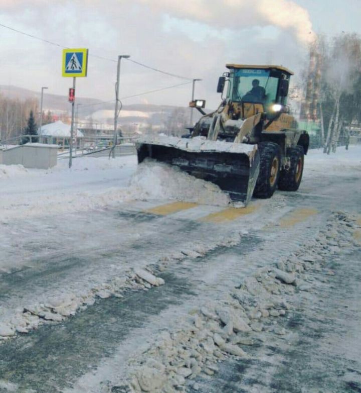 Быел Әлмәт урамнары 32 мең кубометрдан артык кардан чистартылган