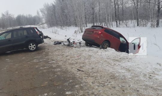 Двоих пострадавших увезли в больницу после ДТП на трассе в РТ