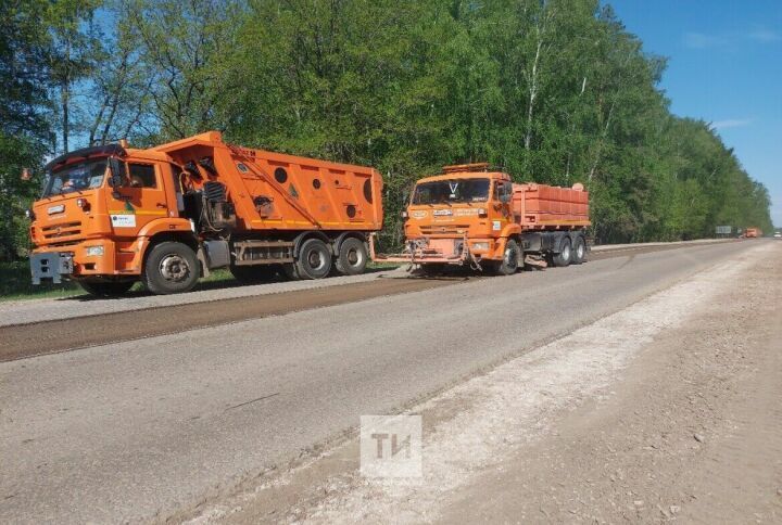 Рус Акташы-Азнакай автоюлында ремонт эшләре башланды