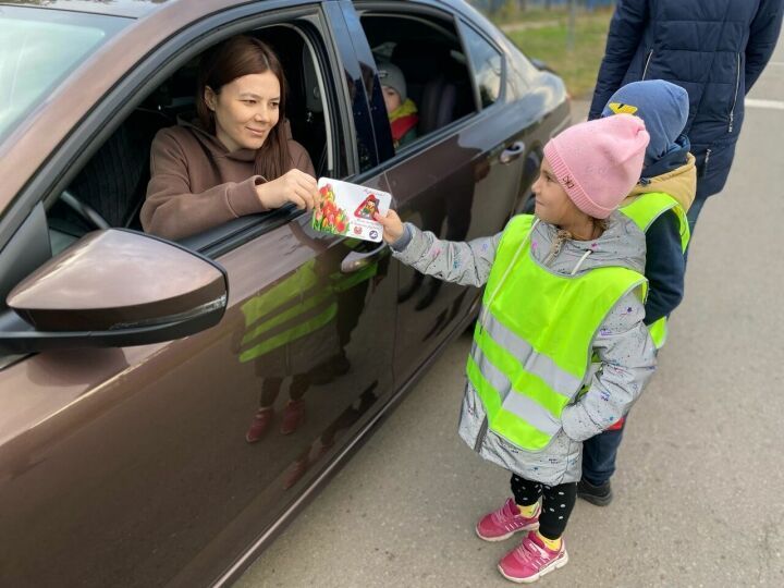 Әлмәт районында «Бала-төп пассажир» акциясе узды