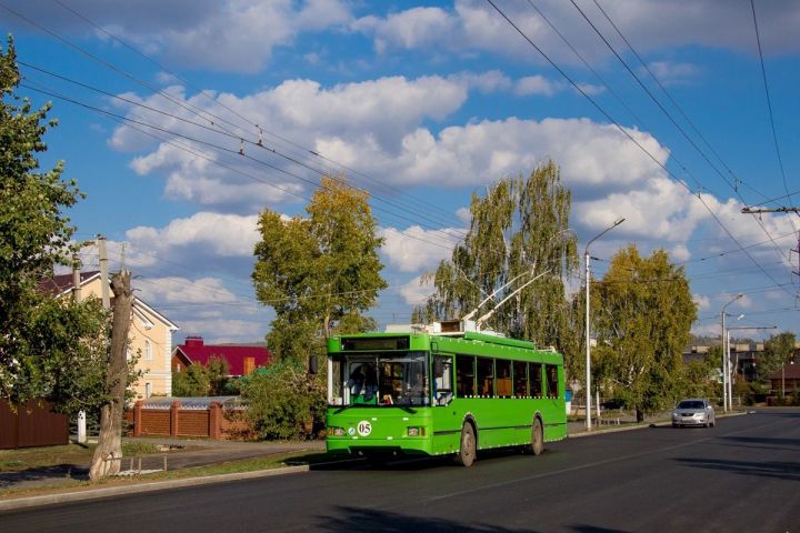 Әлмәттә троллейбуслар маршрутына вакытлыча үзгәрешләр кертелде